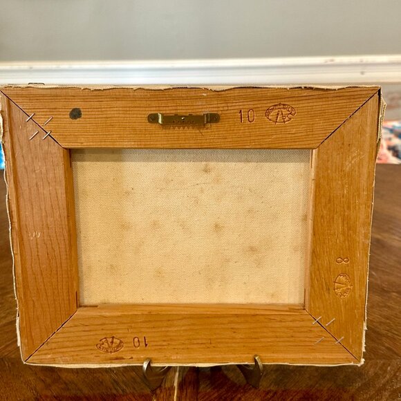 vintage signed Art Vance canvas painting - Picture 5 of 8